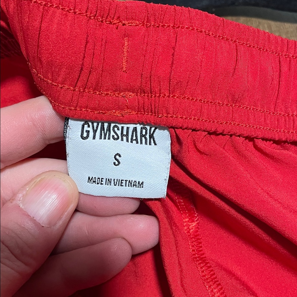 Gymshark Red Athletic Shorts, Size Small - Picture 4 of 5